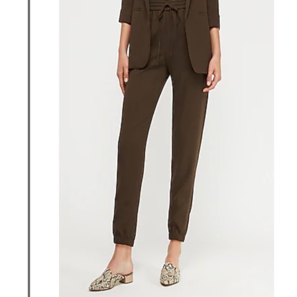 Express Mid Rise Drawstring Utility Jogger Pant - Picture 1 of 4